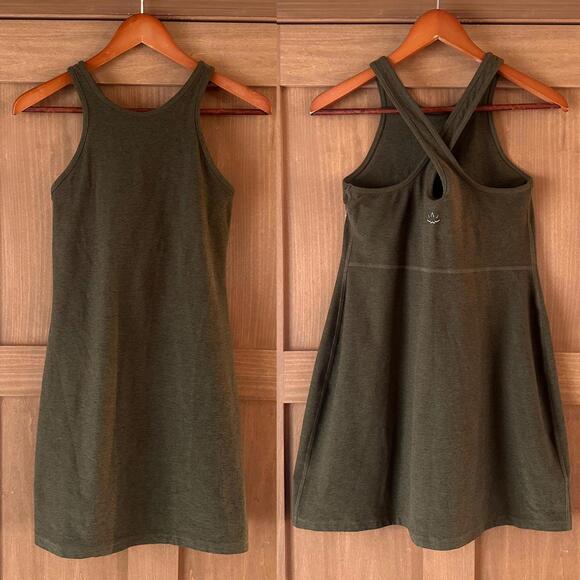Beyond Yoga Dresses & Skirts - Beyond Yoga Spacedye Under Lock And Key Dress Heather Olive Green Women’s Medium